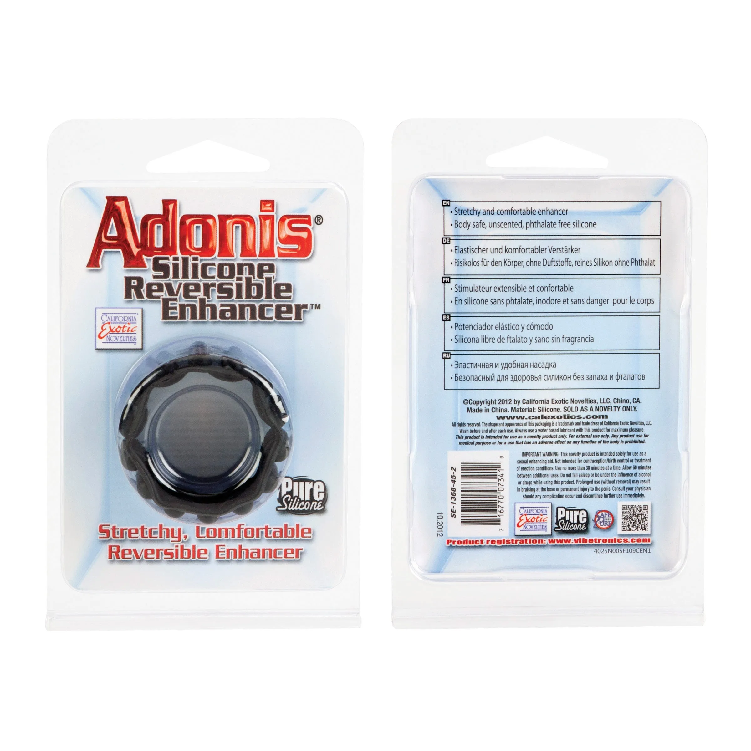 Adonis Reversible Silicone Ring: Stretchy, Comfy, and Tingly Fun!