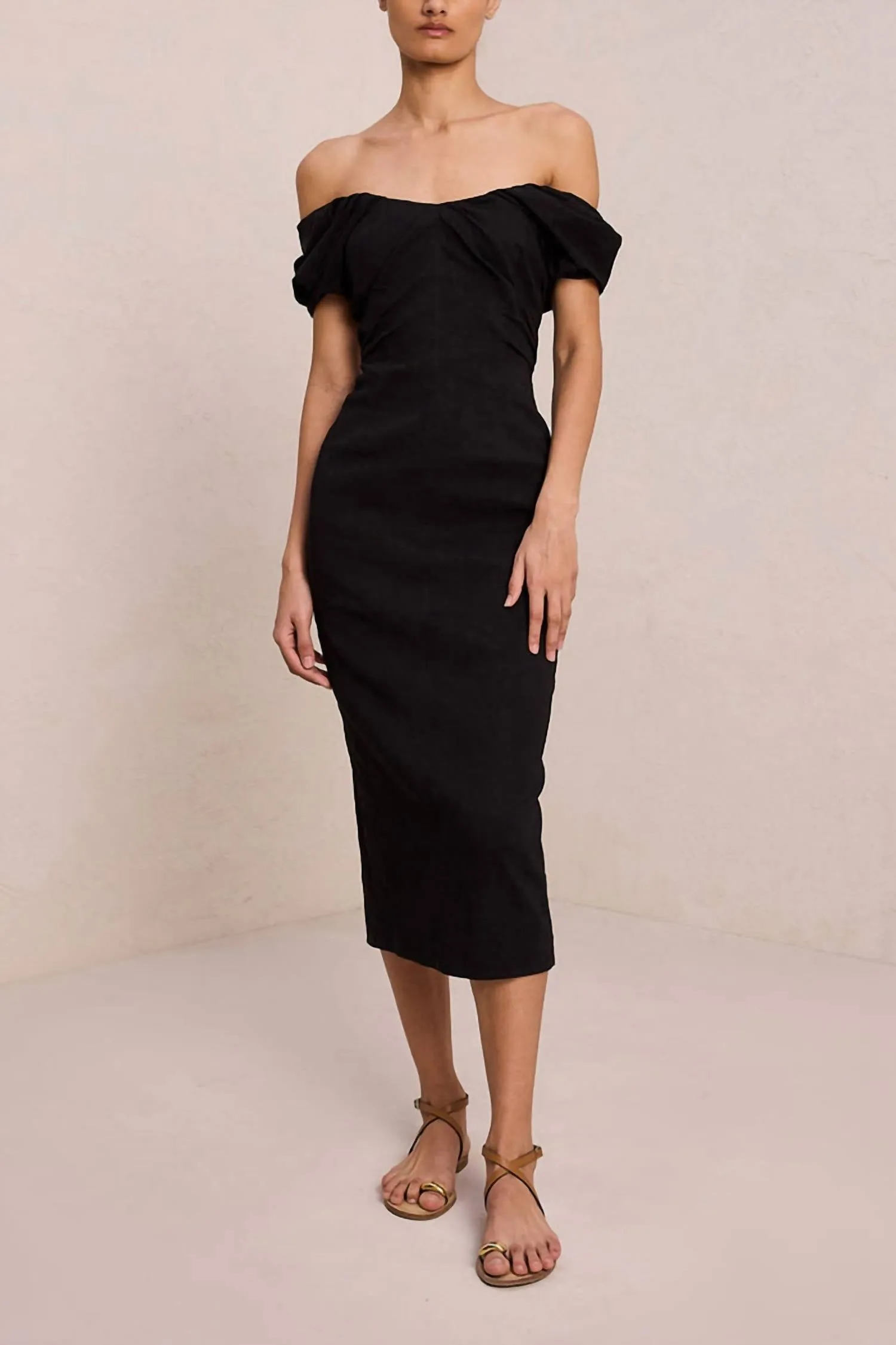 A.L.C. - Nora Linen Midi Dress