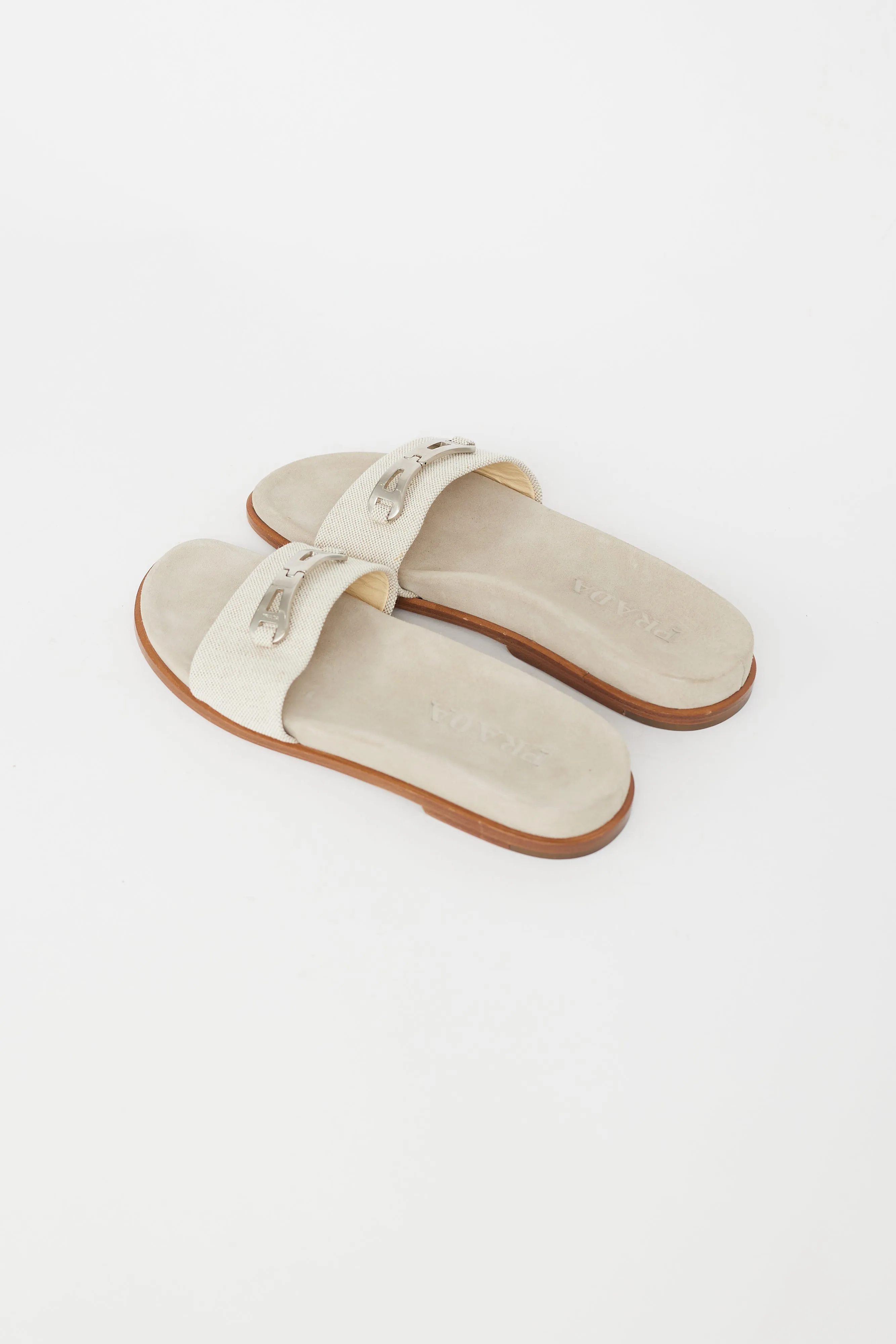 Beige & Silver Chainlink Slide