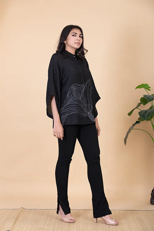Chambray & Co.'S Maze Vegan Silk Coord Set