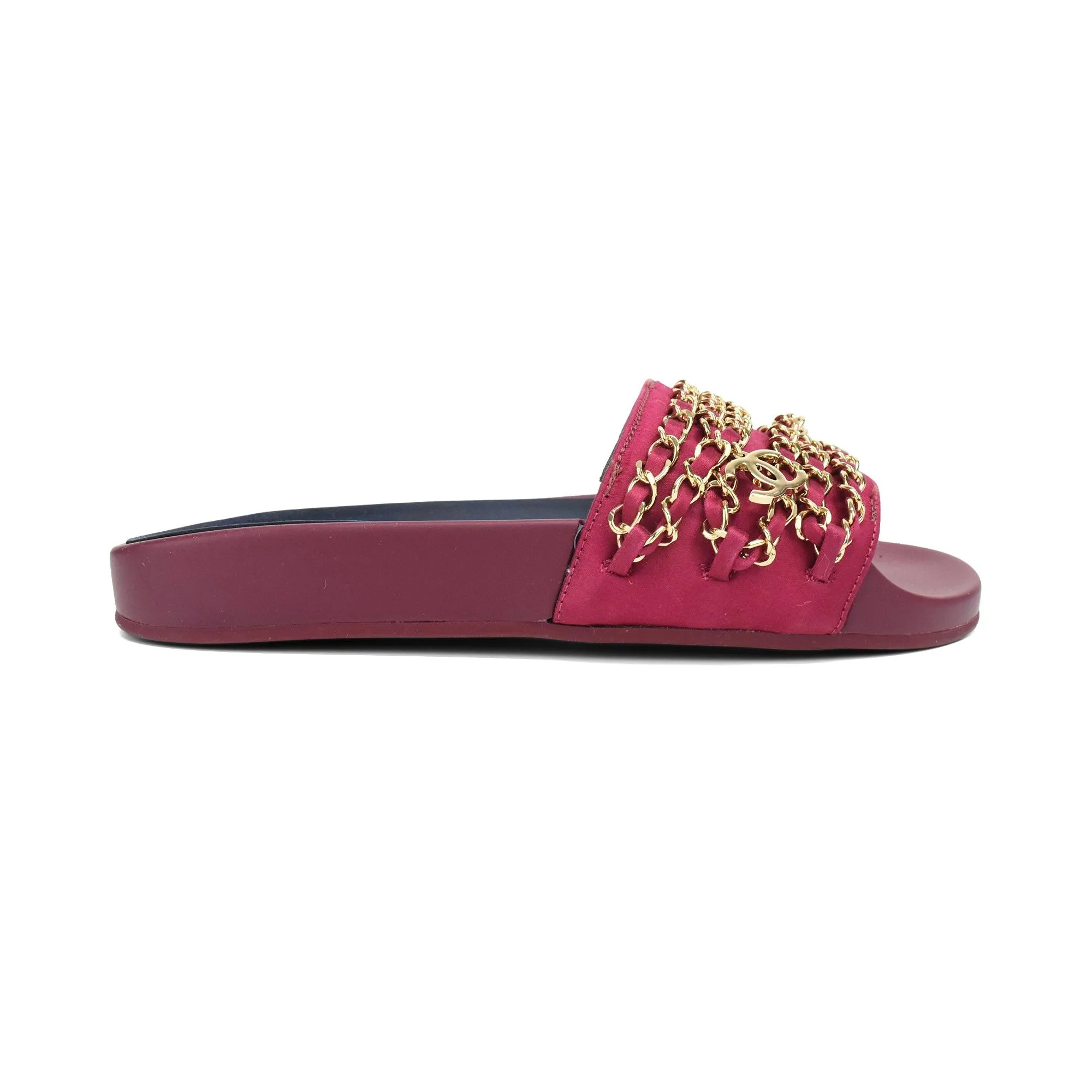Chanel Chain Slides - Women's 36