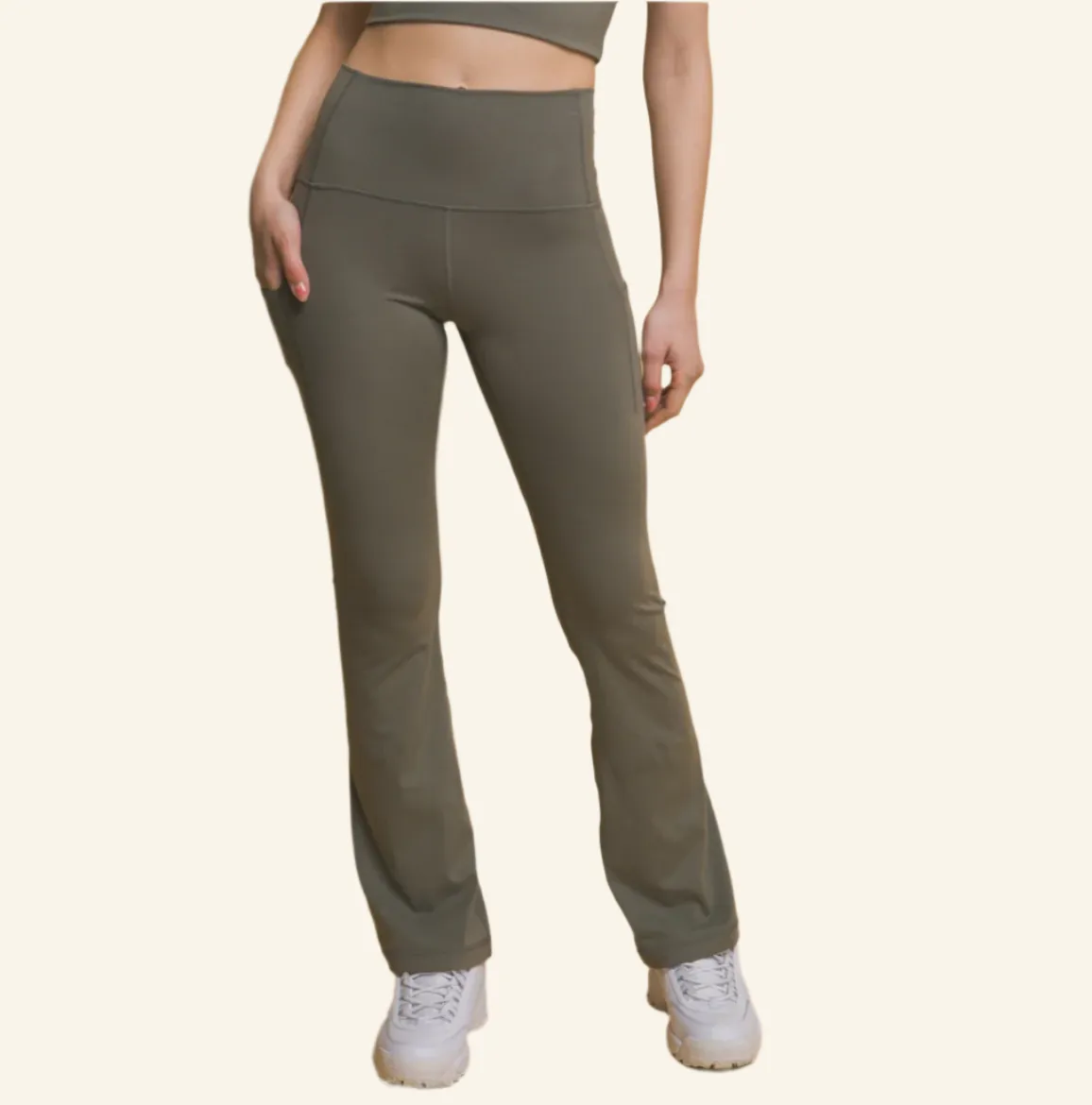 Flared Microfiber Leggings
