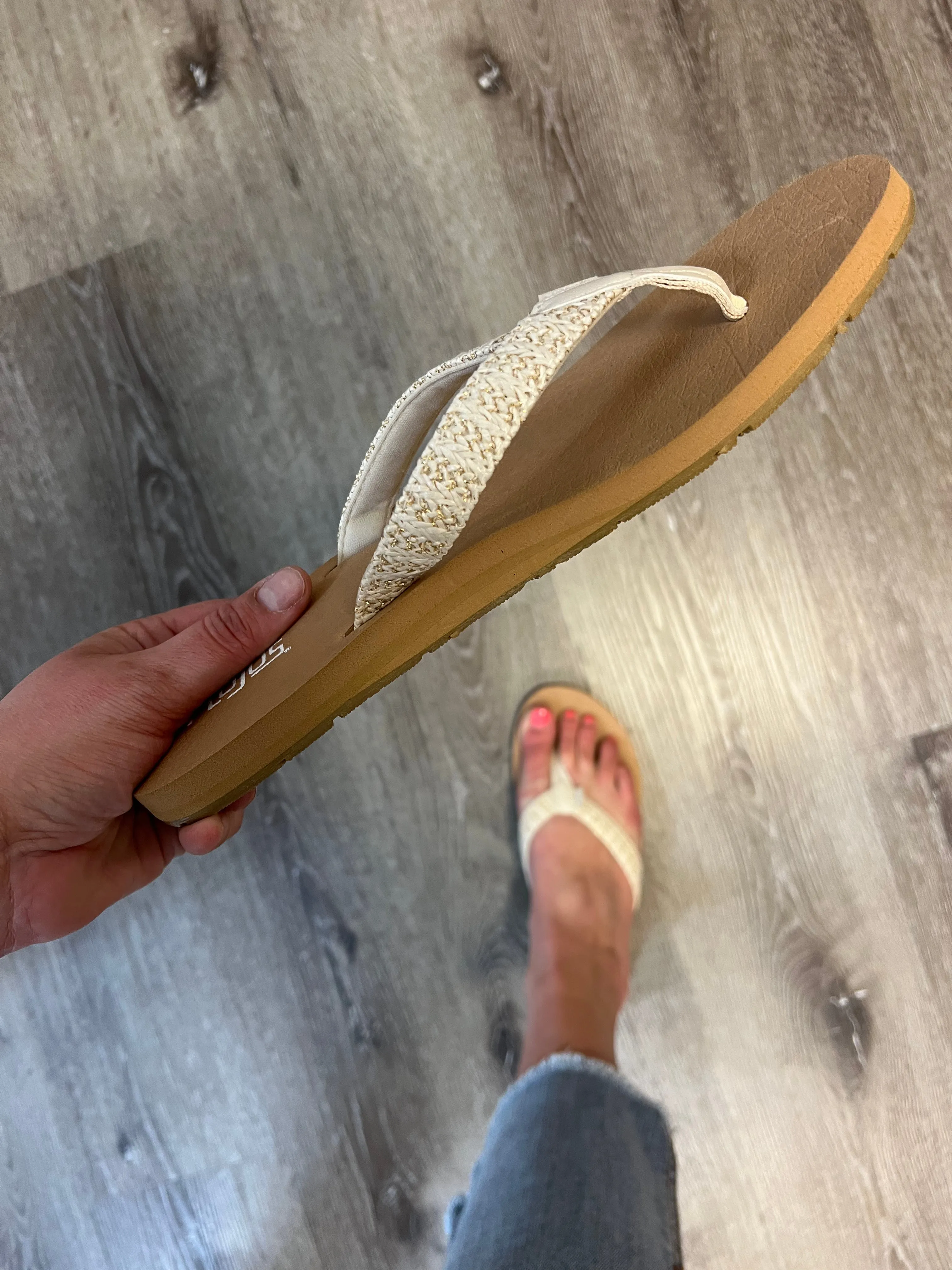 Flojos "Juno Weave (Ivory Metallic)