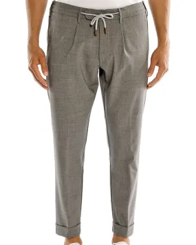 Grey Melange Wool Jogger