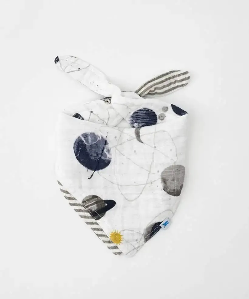 Little Unicorn Reversible Muslin Bandana Bib PLANETARY