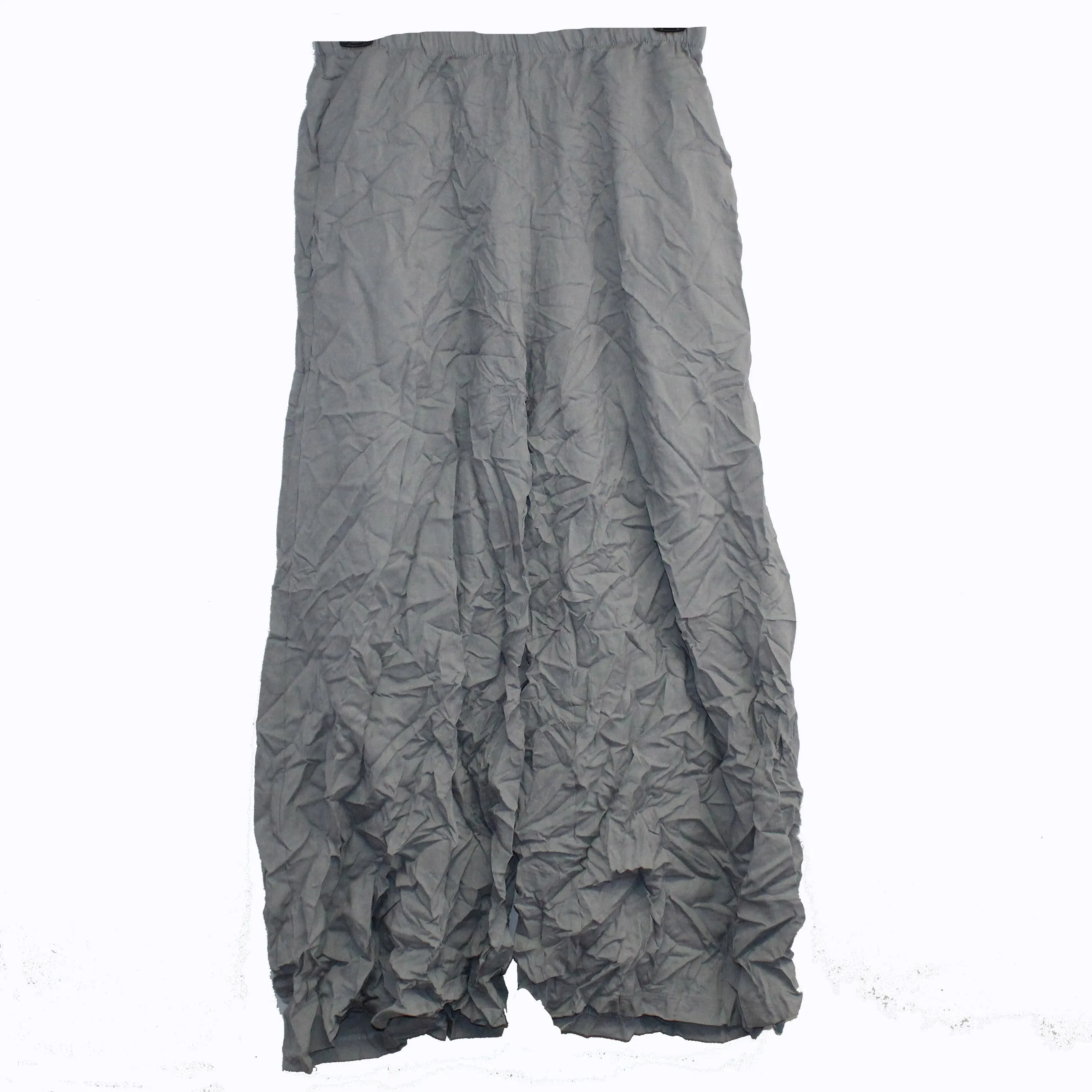 M Square Pant, Palazzo, Crinkled, Smoke M