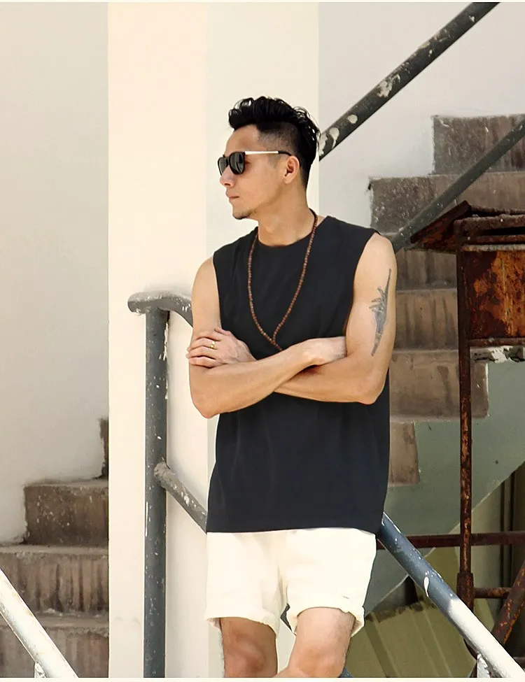 Men's Summer Cotton Bodybuilding Tank Top