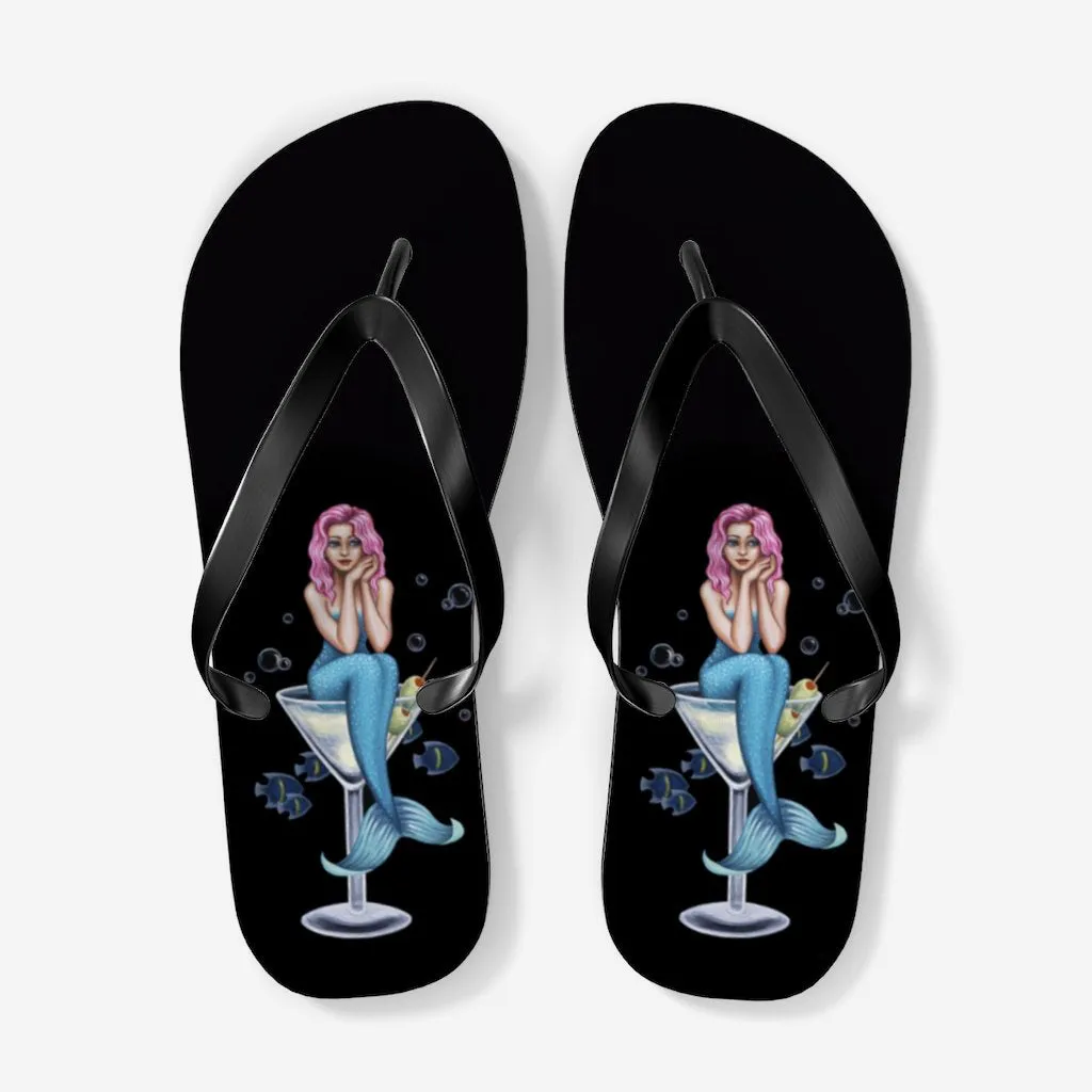 Mermaid Martini II Flip Flops