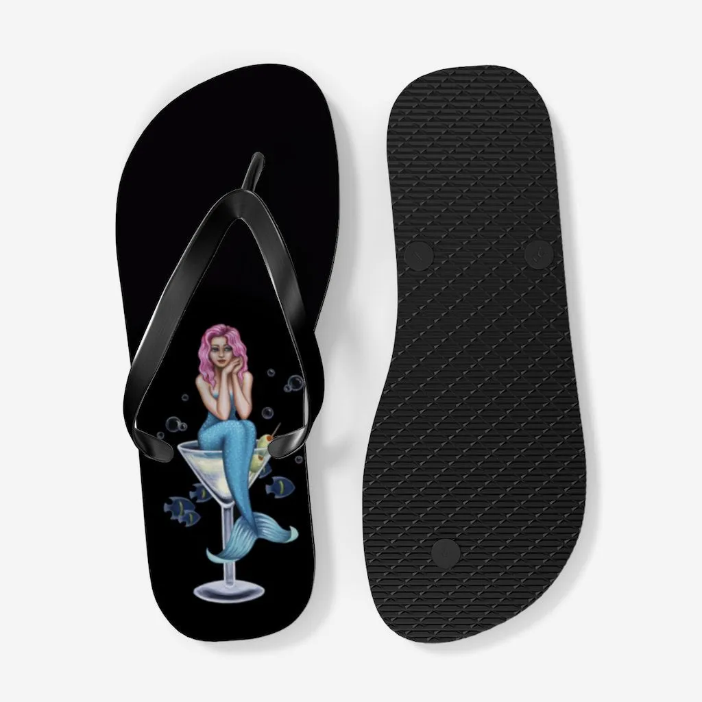 Mermaid Martini II Flip Flops