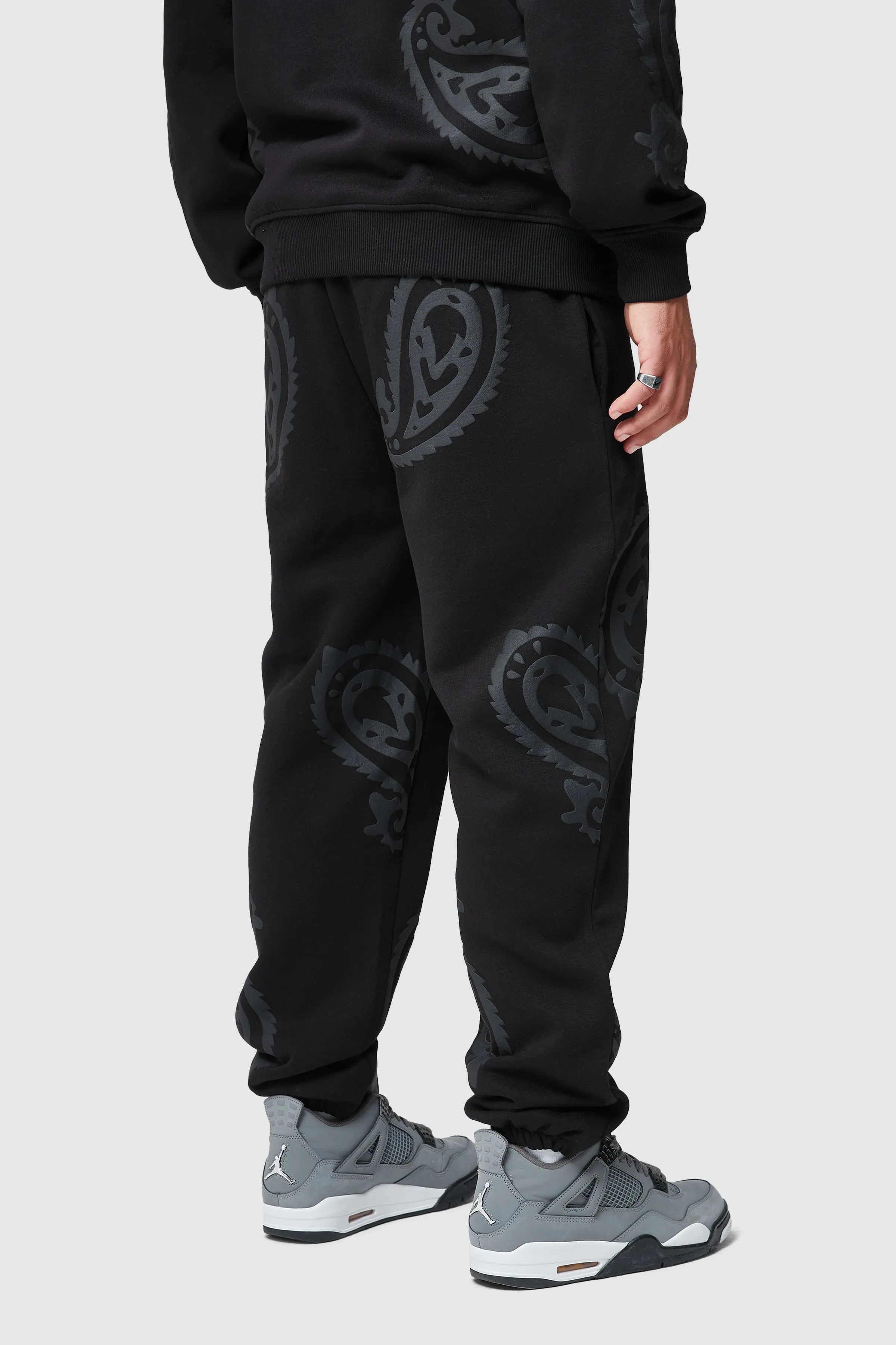 PAISLEY JOGGER - BLACK