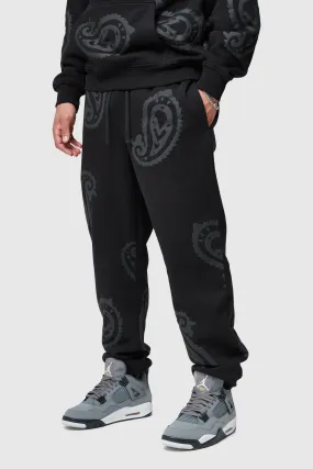 PAISLEY JOGGER - BLACK