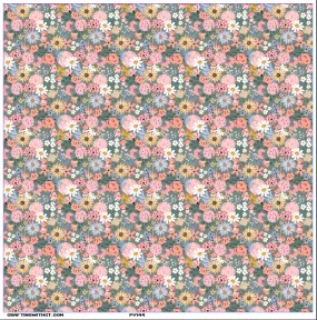 PV144 floral bouquet vinyl sheet