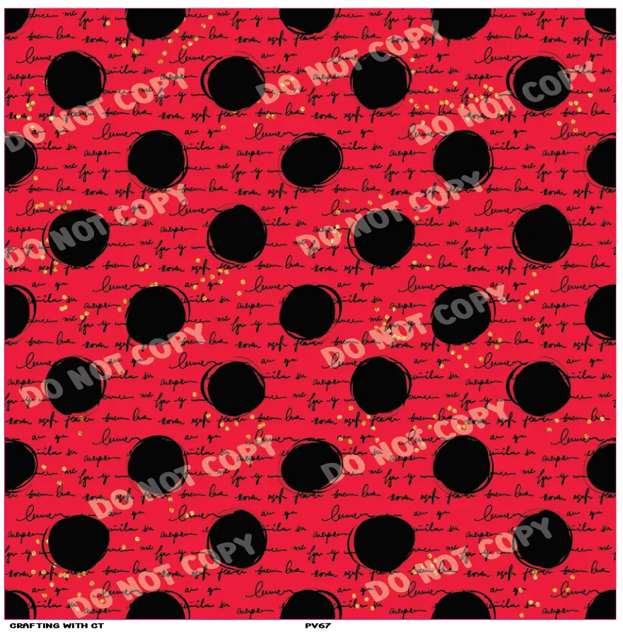 PV67 Mouse dots vinyl sheet