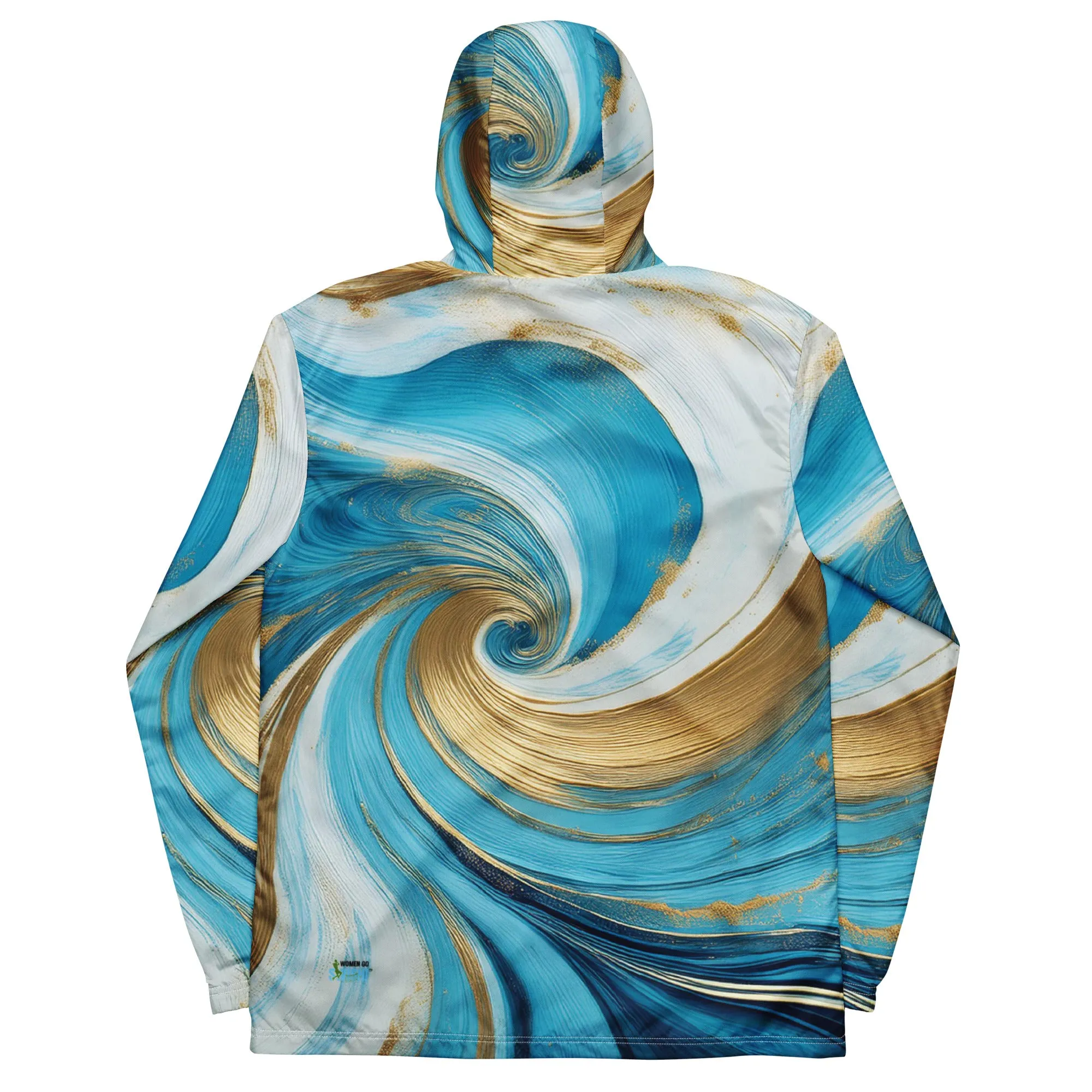 Queen Swish Blue and Gold windbreaker unisex