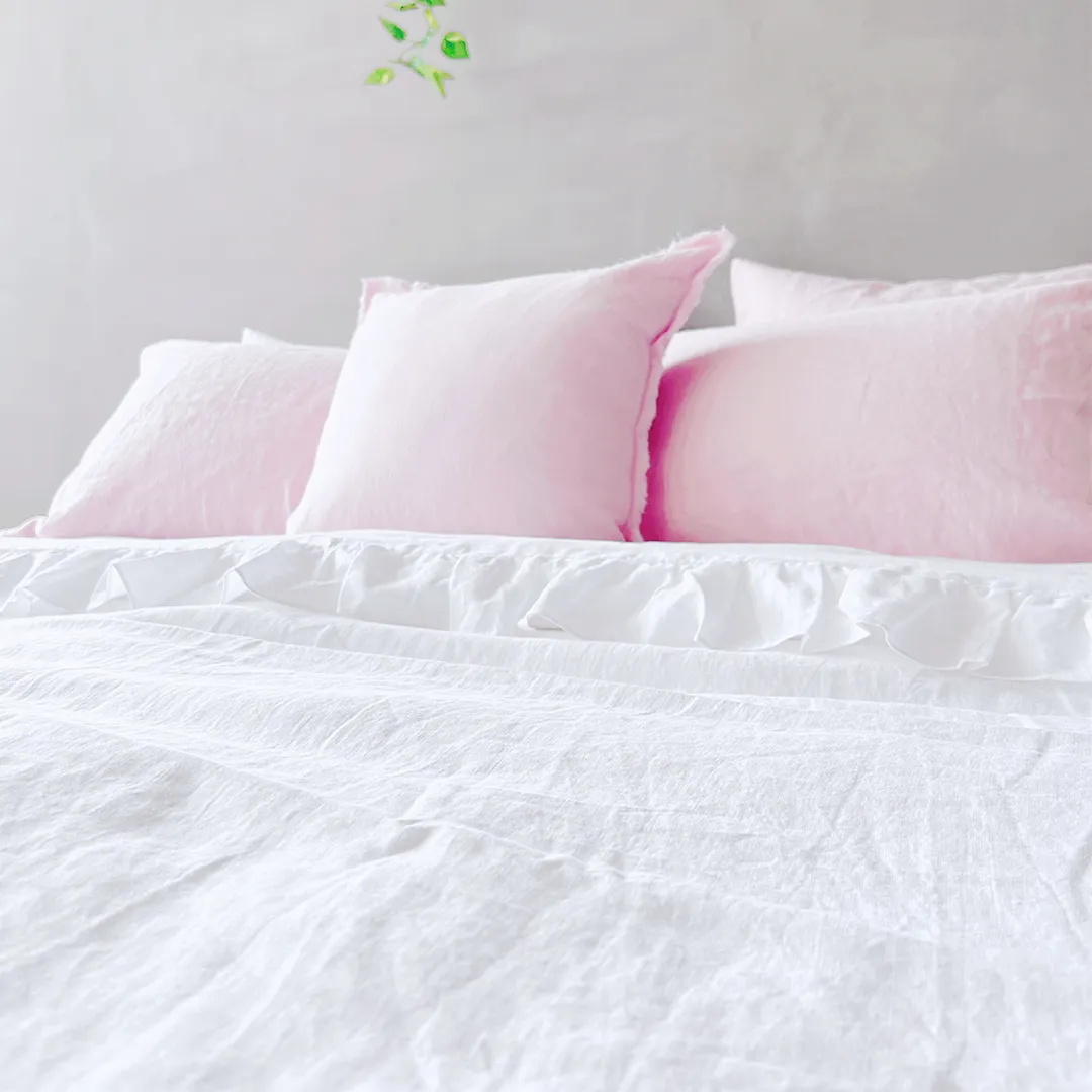 Ruffles Linen Duvet Cover