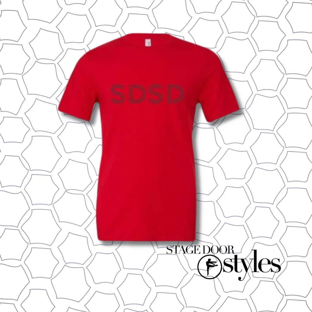 SDSD Red Rhinestone T-Shirt