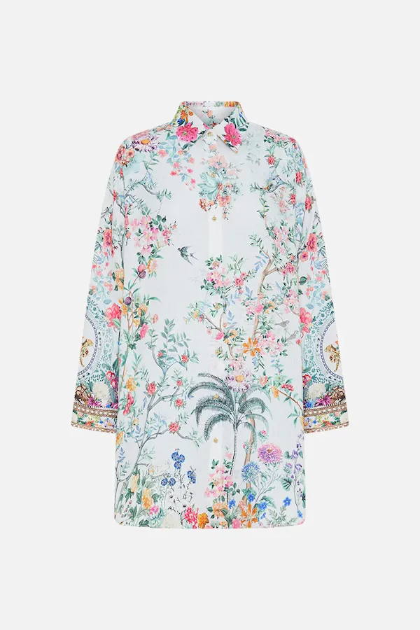 SHIRT TUNIC WITH SIDE BUTTONS
