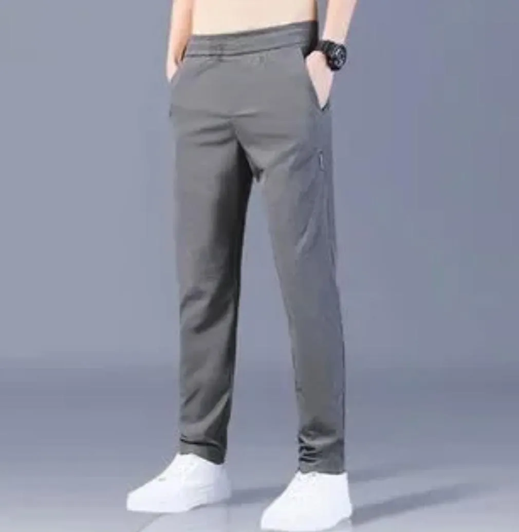 Summer New Korean Style Fashion Ice Silk Casual Pants B-1278