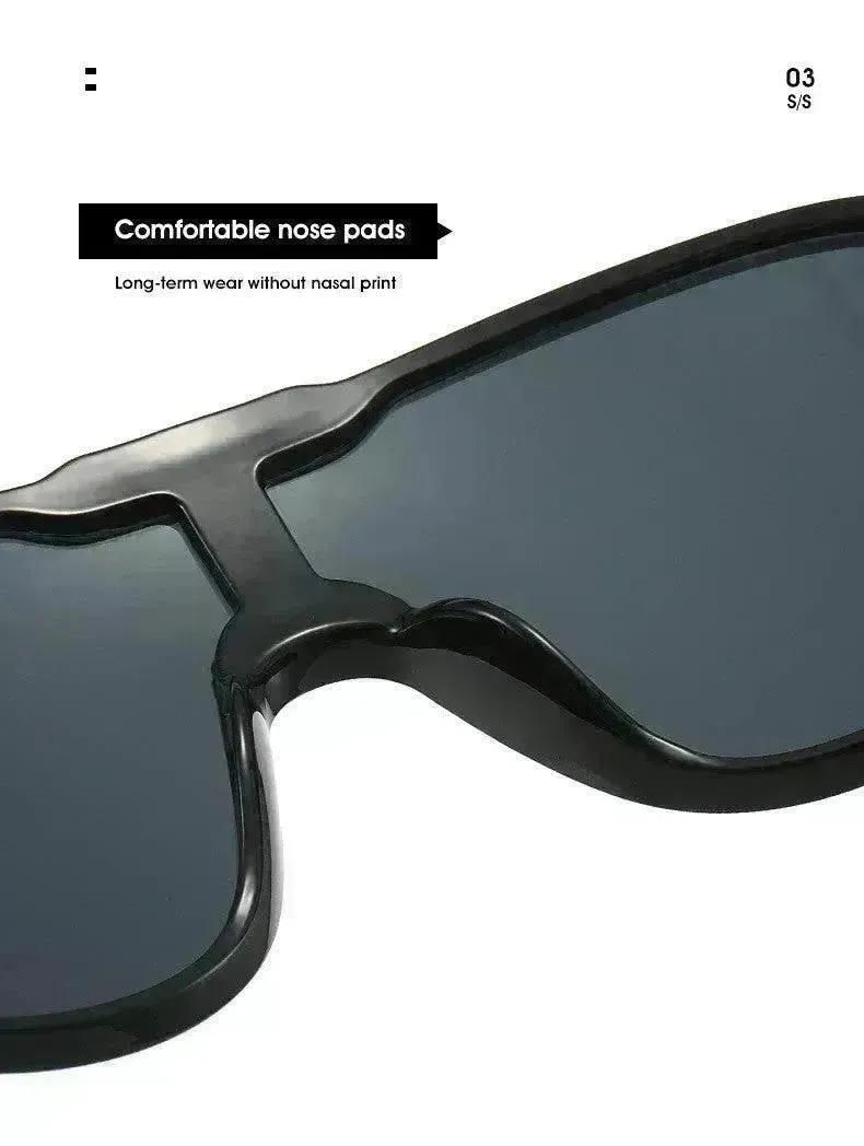 Toad Large Rim Sunglasses European And American Fashion Integrated