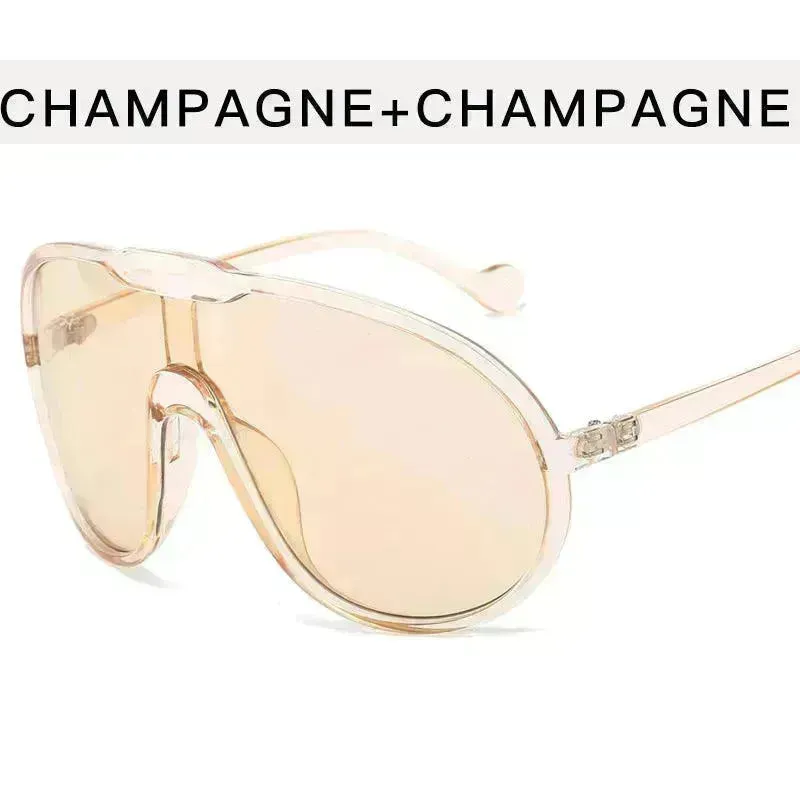 Toad Large Rim Sunglasses European And American Fashion Integrated