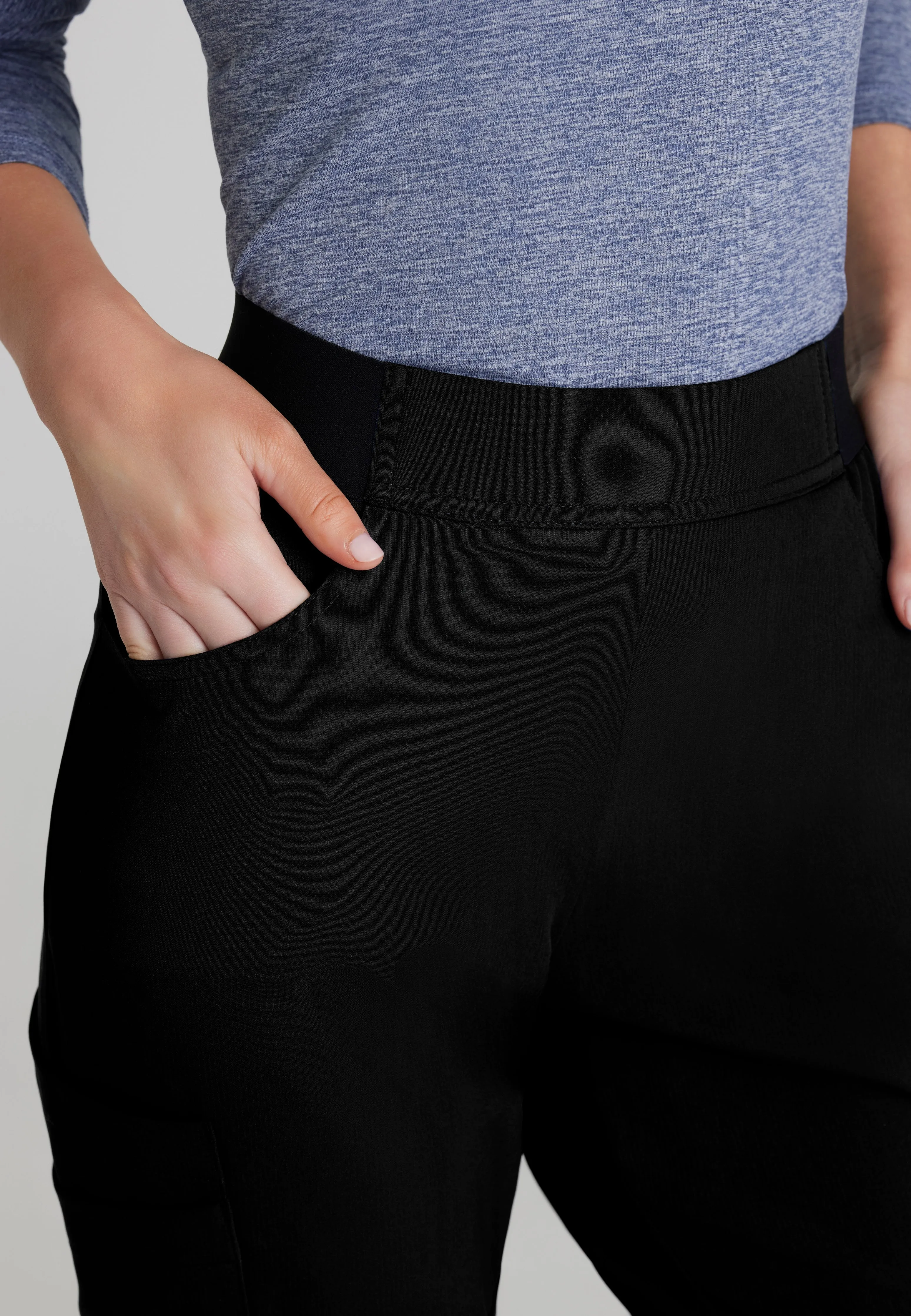 Vela 5-Pocket Logo Elastic Waistband Jogger Scrub Pant