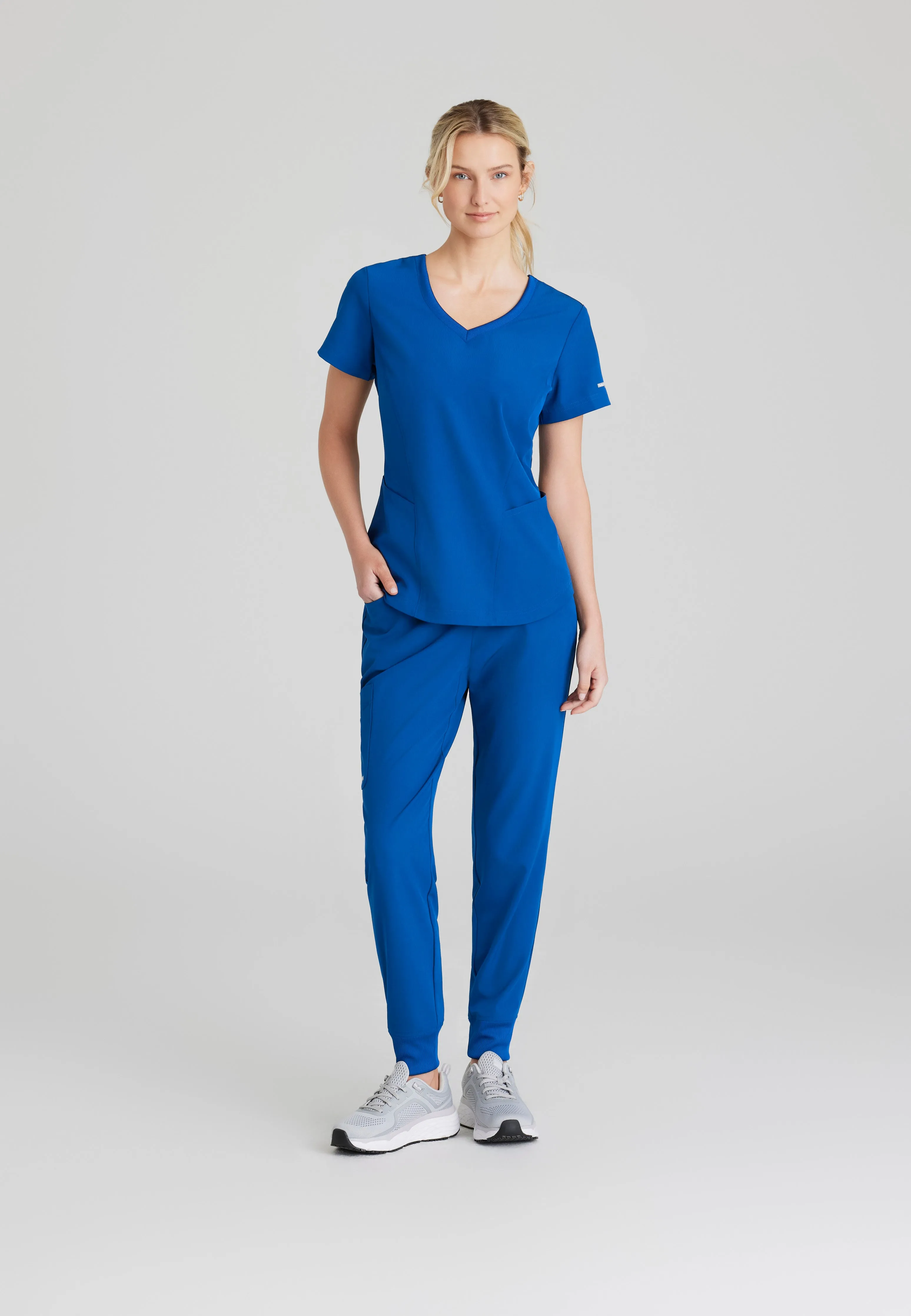 Vela 5-Pocket Logo Elastic Waistband Jogger Scrub Pant