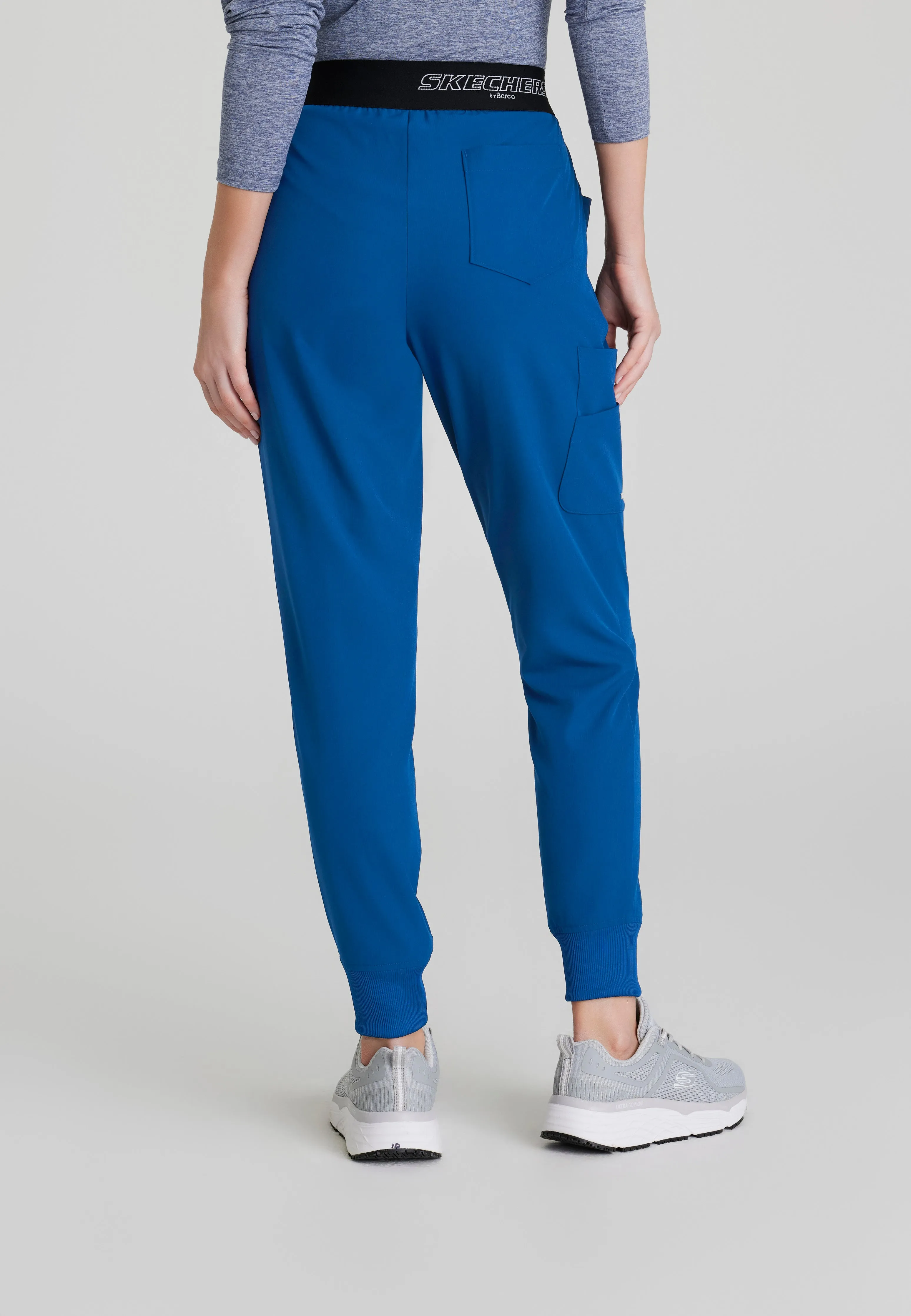 Vela 5-Pocket Logo Elastic Waistband Jogger Scrub Pant
