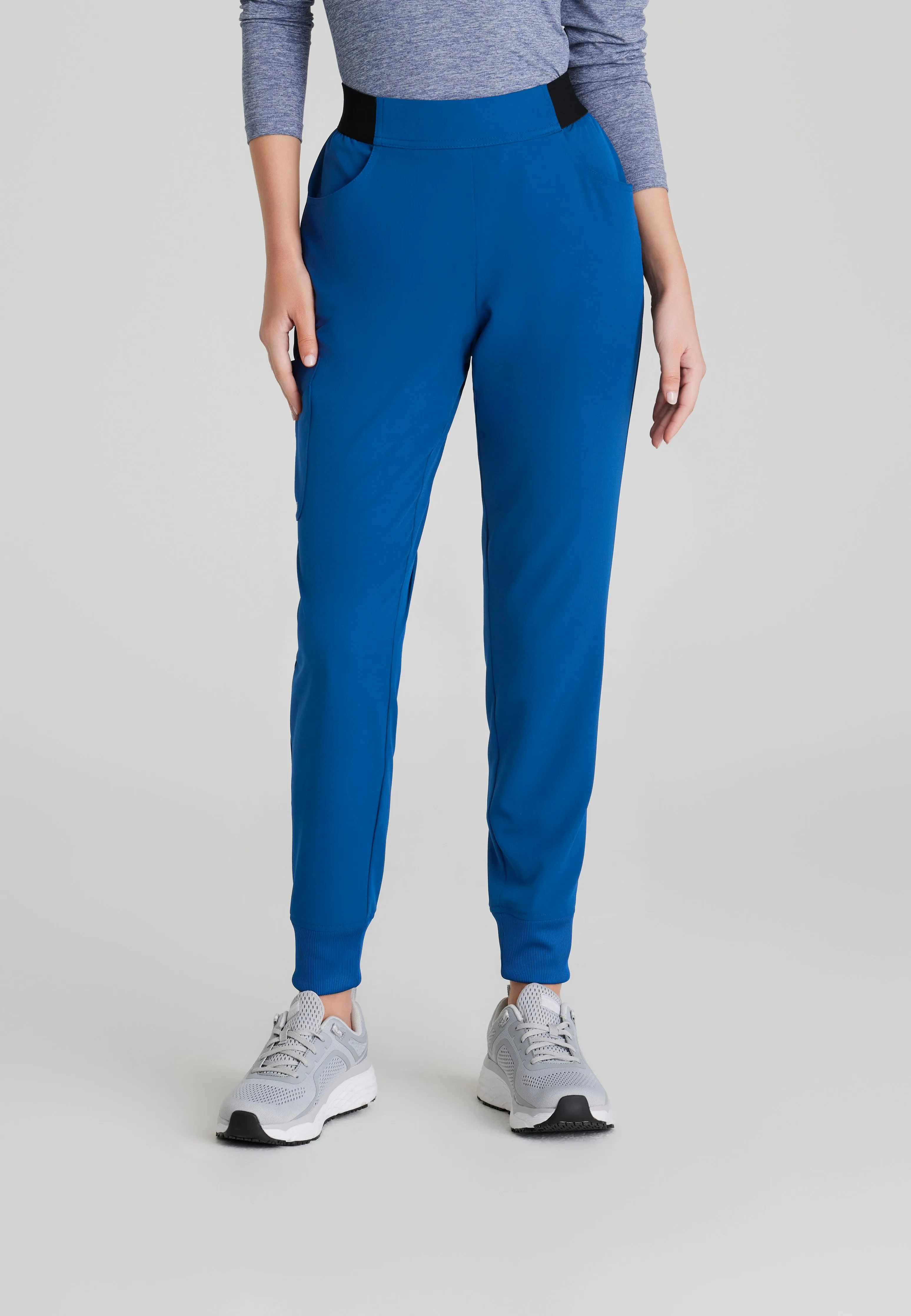 Vela 5-Pocket Logo Elastic Waistband Jogger Scrub Pant
