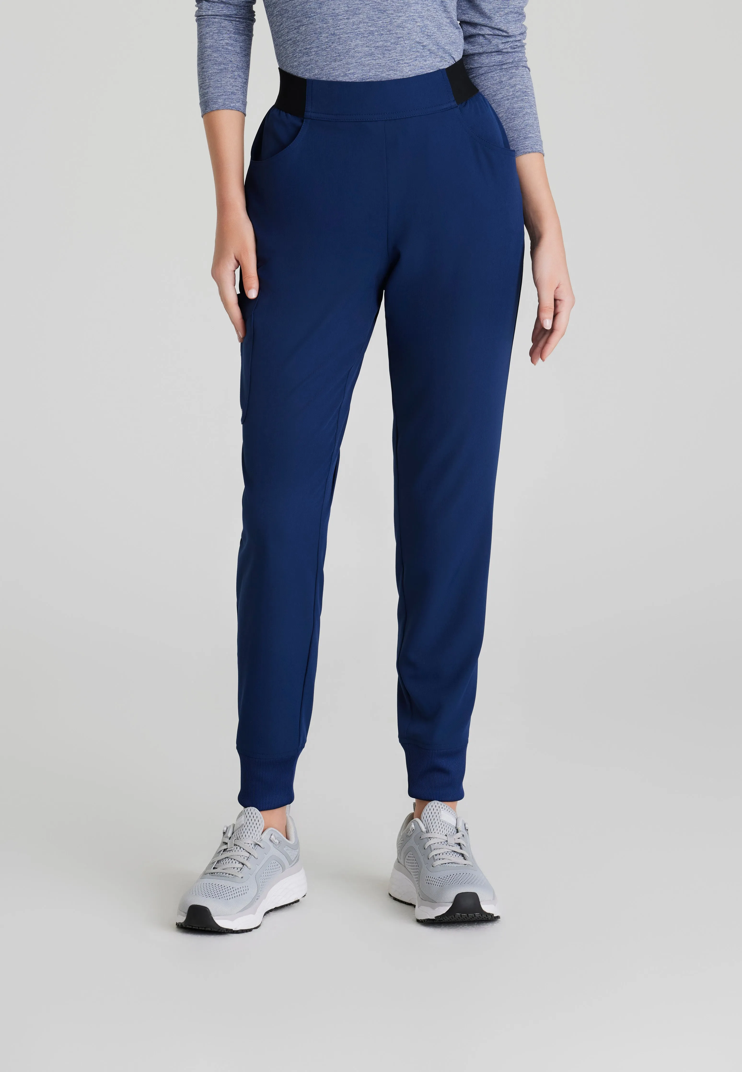 Vela 5-Pocket Logo Elastic Waistband Jogger Scrub Pant