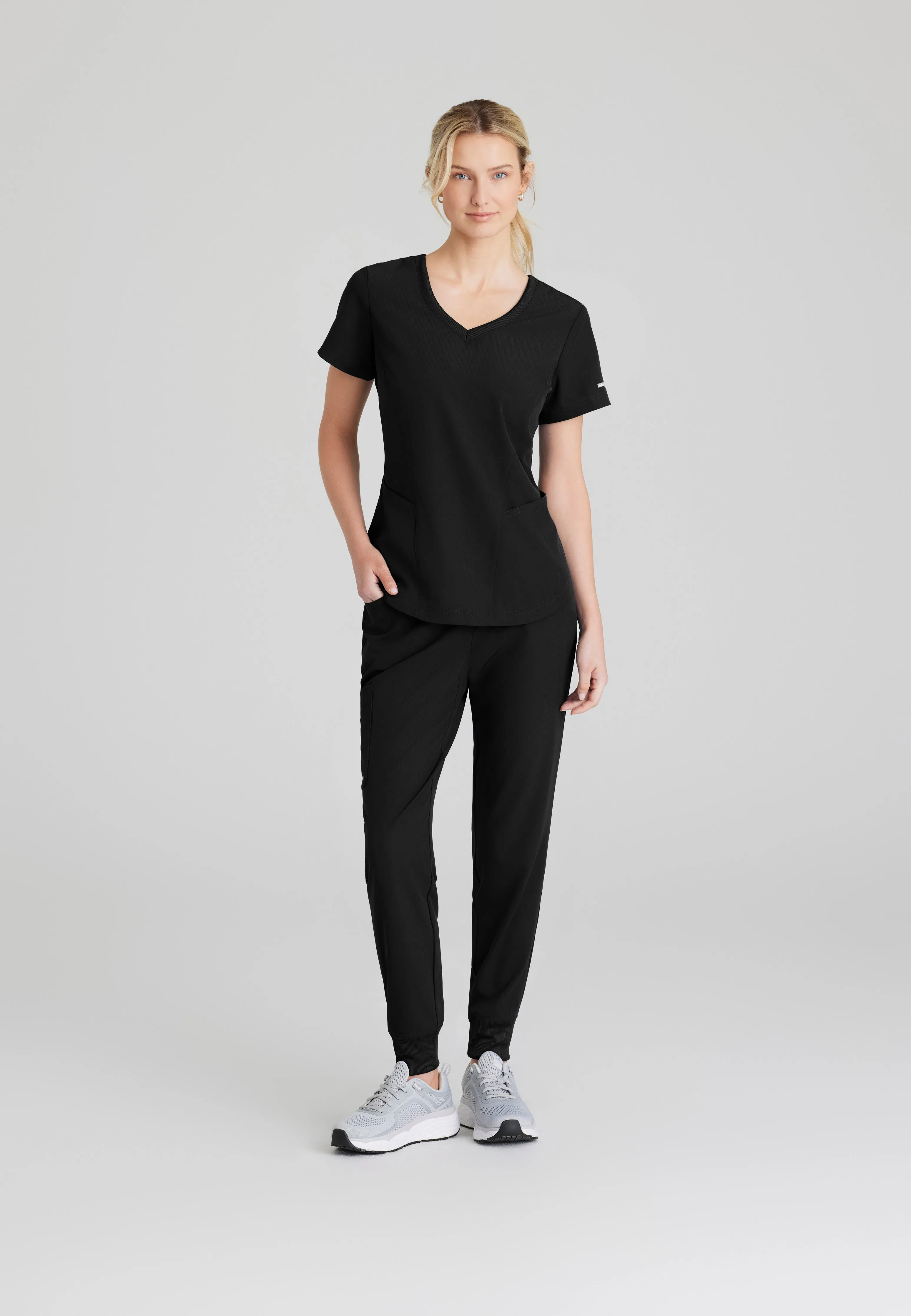 Vela 5-Pocket Logo Elastic Waistband Jogger Scrub Pant