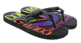 Versace Jeans Couture Black Signature Sole Fashion Flip Flop-