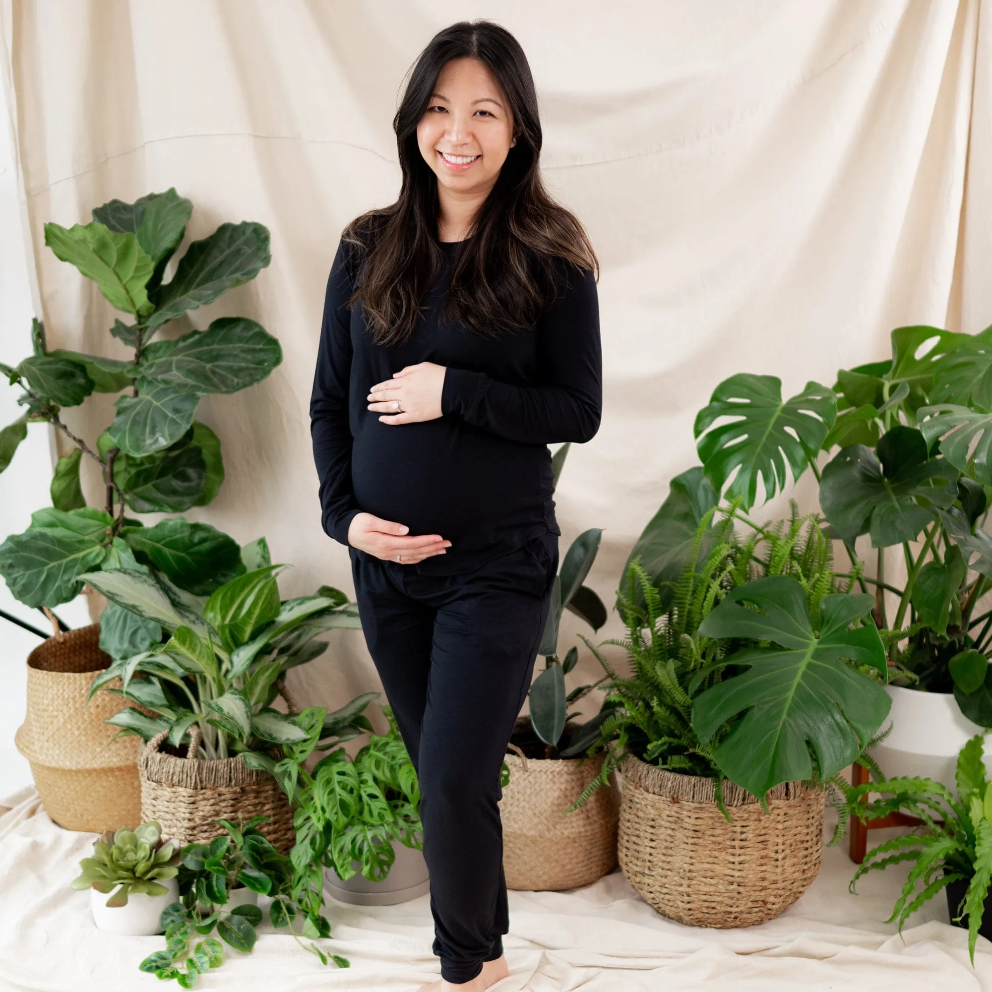 Women's Jogger Pajama Set in Midnight