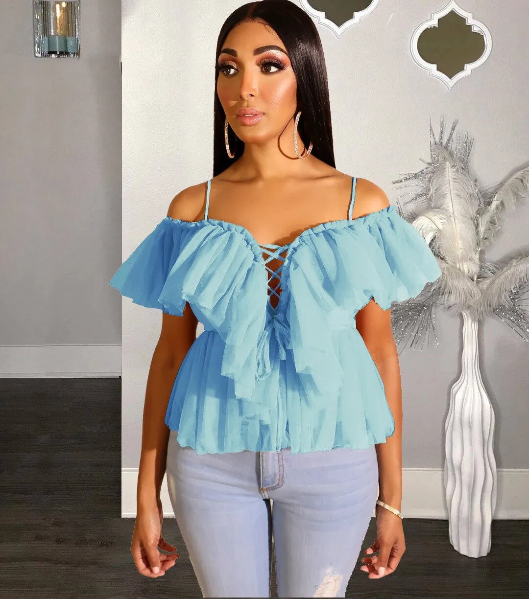 Women's Summer Casual Sleeveless V-Neck Crop Top