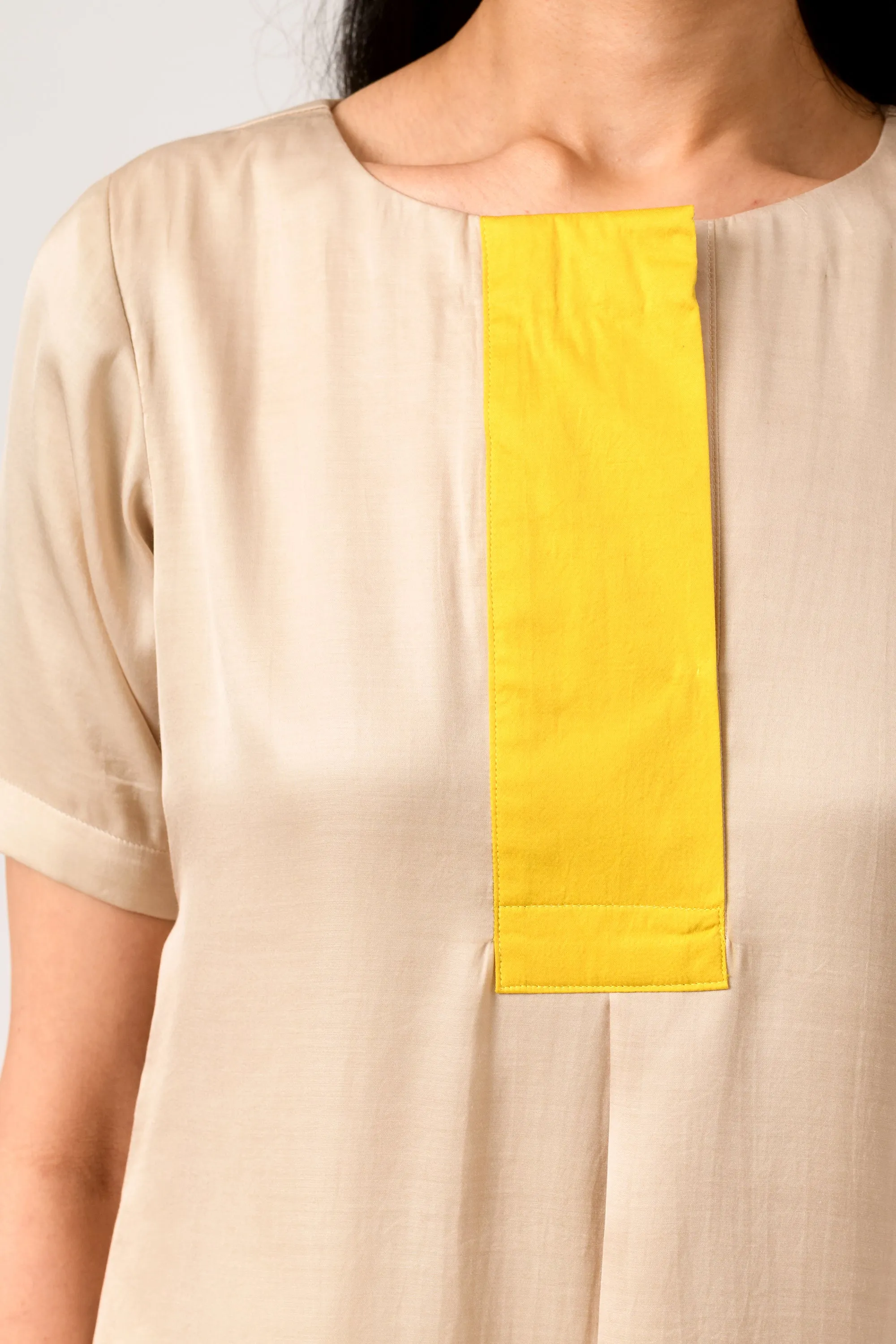 Yellow Ecru Co-ord Set