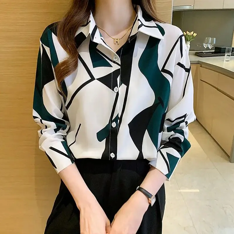 ZANZEA Women Long Sleeve Tops Tees  Spring Summer Printed Shirts Casual Loose Chemise Oversized Office Lady Blusa Femininas S4340836