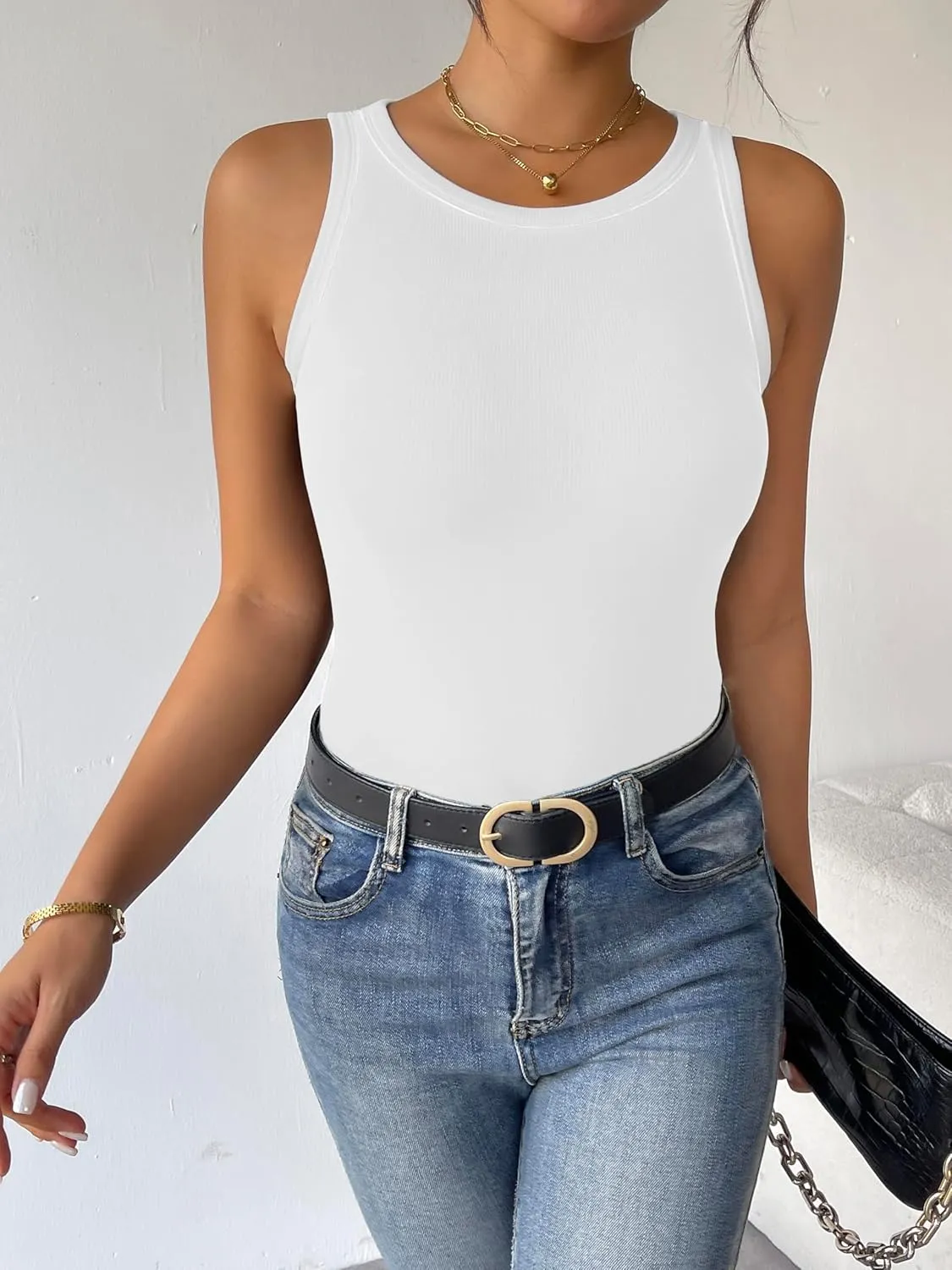 Zeagoo 2 Pack Tank Tops Sleeveless Ribbed Shirts